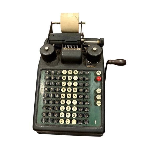 Burroughs Antique Vintage Adding Machine 1920s - Picture 1 of 5